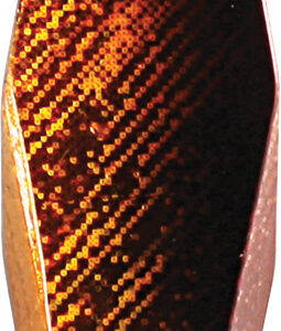 Hex Wobbler - Orange and Black Iridescent Foil-3/8 oz