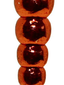Stack Bead-Large-Metallic Salmon Red