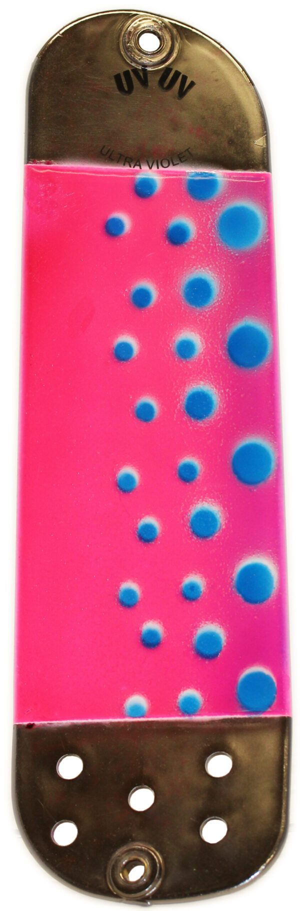UV Dakota Flasher - Pink and Black Nickel Chrome Plate - Size 11"